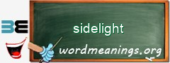 WordMeaning blackboard for sidelight